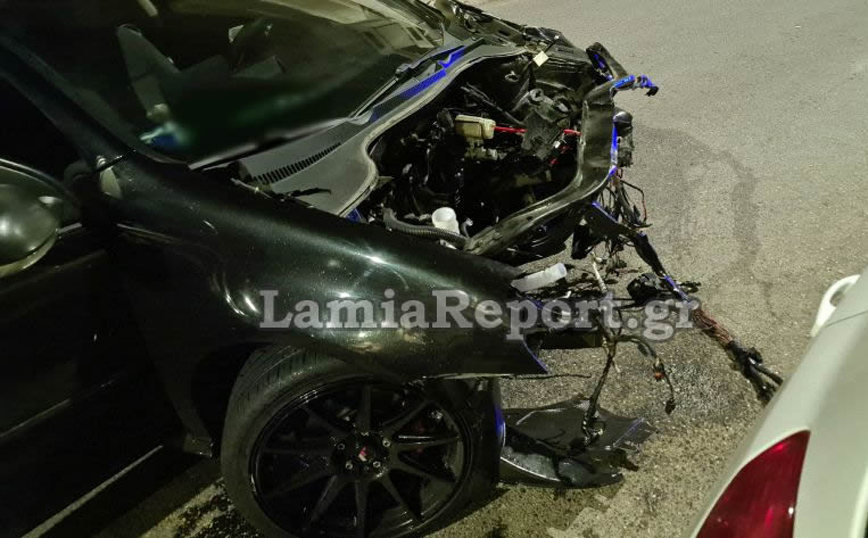 Σοβαρό τροχαίο τη νύχτα μέσα στην πόλη της Λαμίας Σοβαρό τροχαίο τη νύχτα μέσα στην πόλη της Λαμίας