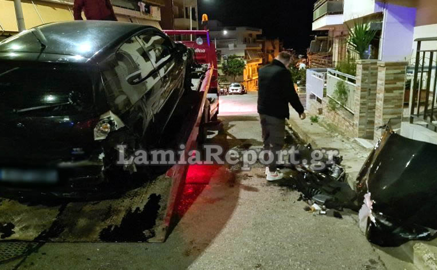 Σοβαρό τροχαίο τη νύχτα μέσα στην πόλη της Λαμίας Σοβαρό τροχαίο τη νύχτα μέσα στην πόλη της Λαμίας