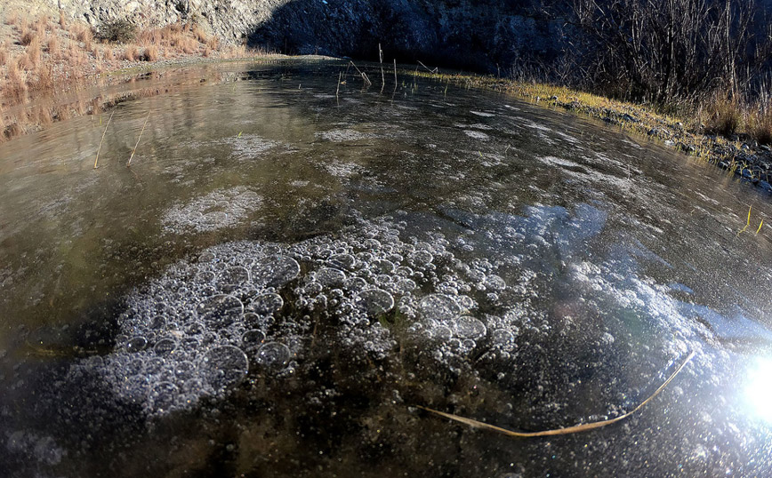 Η παγωμένη λίμνη της Λάρισας Η παγωμένη λίμνη της Λάρισας