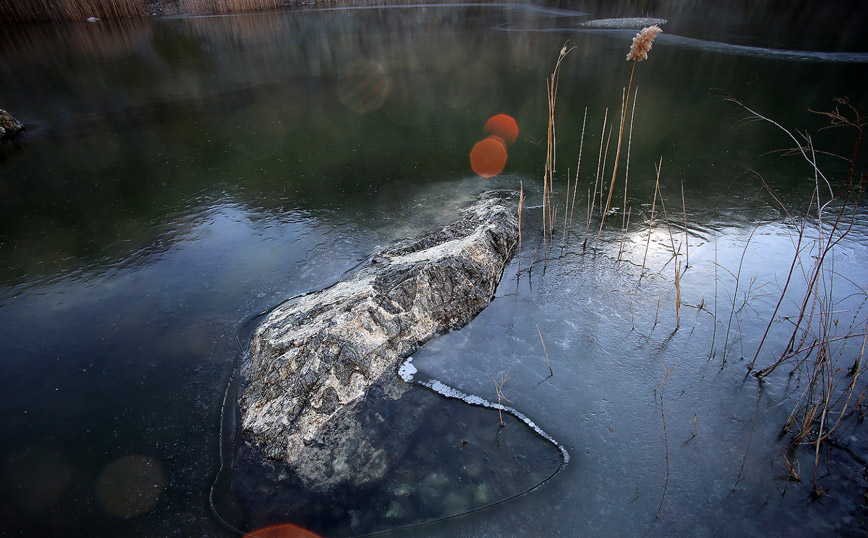 Η παγωμένη λίμνη της Λάρισας Η παγωμένη λίμνη της Λάρισας