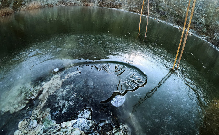 Η παγωμένη λίμνη της Λάρισας Η παγωμένη λίμνη της Λάρισας