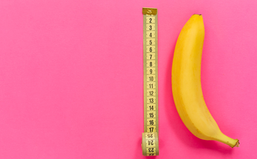 Μία μπανάνα με μία μεζούρα Μία μπανάνα με μία μεζούρα