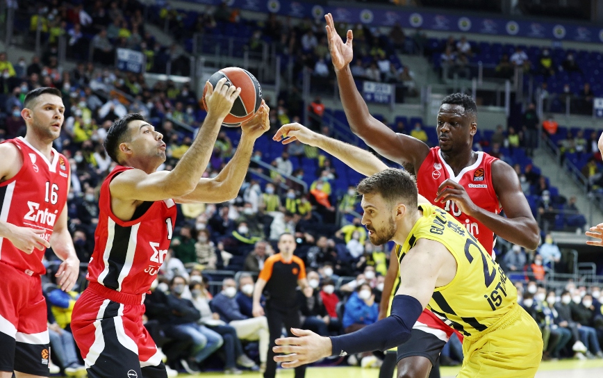 Euroleague: Λύγισε από τη Φενέρμπαχτσε ο Ολυμπιακός