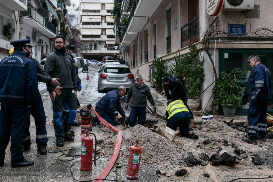 Πλήρης αποκατάσταση της βλάβης στο Παγκράτι