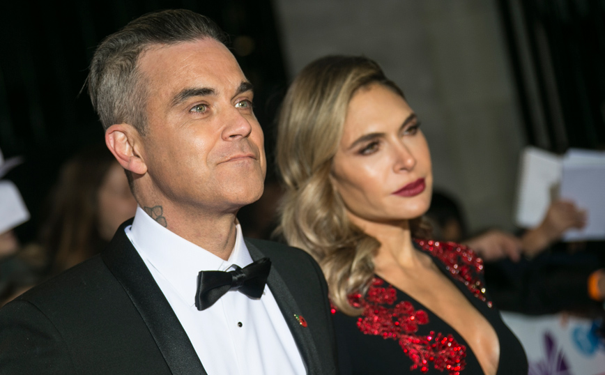 Ο τραγουδιστής Ρόμπι Γουίλιαμς με τη σύζυγό του