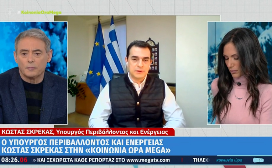 Κακοκαιρία Ελπίδα – Σκρέκας: Προσπάθειες για να ολοκληρωθεί σήμερα η αποκατάσταση των βλαβών