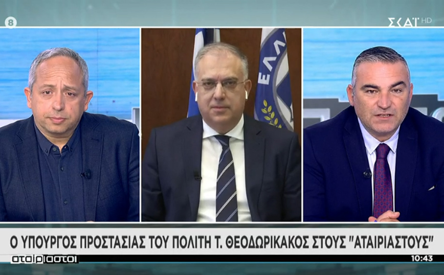 Θεοδωριάκος: Η εγκληματικότητα μειώθηκε κατά 30% το τελευταίο τετράμηνο του 2021