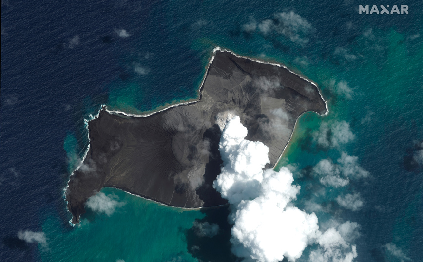 Η έκρηξη του ηφαιστείου στην Τόνγκα Η έκρηξη του ηφαιστείου στην Τόνγκα