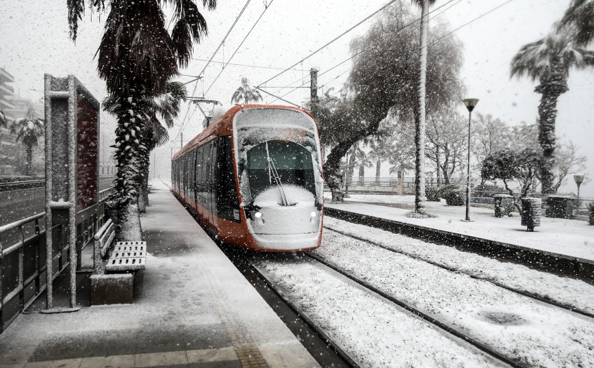 Κακοκαιρία Ελπίδα: Τροποποίηση δρομολογίων του Τραμ