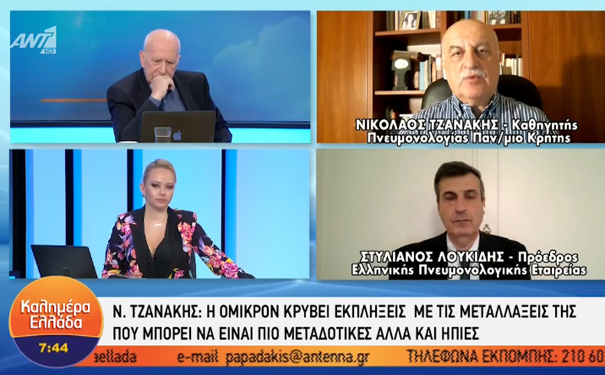 Τζανάκης: Δεν έχουμε τελειώσει με την Όμικρον, ο ιός κρύβει άσσο στο μανίκι