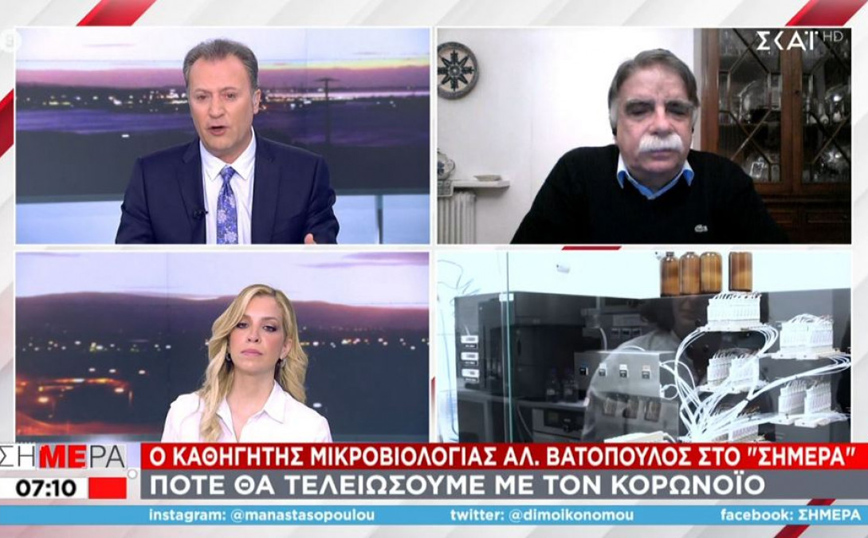 Κορονοϊός &#8211; Βατόπουλος: Ανοιχτό το ενδεχόμενο να υπάρξουν νέοι περιορισμοί για τους ανεμβολίαστους άνω των 60