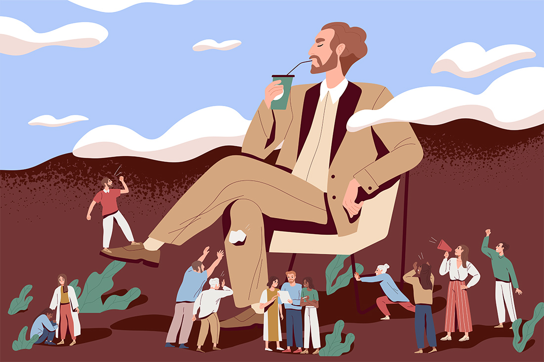 πλούσιος άνδρας κάθεται σε καρέκλα illustration πλούσιος άνδρας κάθεται σε καρέκλα illustration