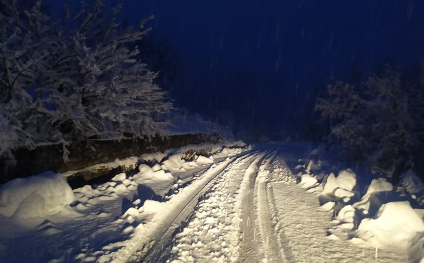 Κακοκαιρία Διομήδης &#8211; Τρίκαλα: Ξεπέρασε τους 20 πόντους το χιόνι στα ορεινά