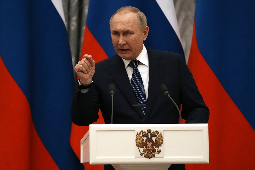 Πούτιν: Η Ευρώπη θα συρθεί σε στρατιωτική σύγκρουση με τη Ρωσία αν η Ουκρανία μπει στο ΝΑΤΟ