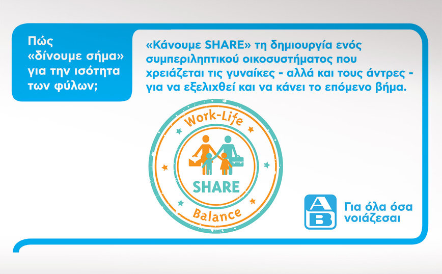 H ΑΒ Βασιλόπουλος λαμβάνει το Σήμα Ισότητας SHARE