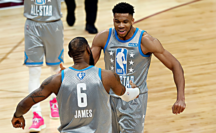 Ο Γιάννης Αντετοκούνμπο στο all star game Ο Γιάννης Αντετοκούνμπο στο all star game