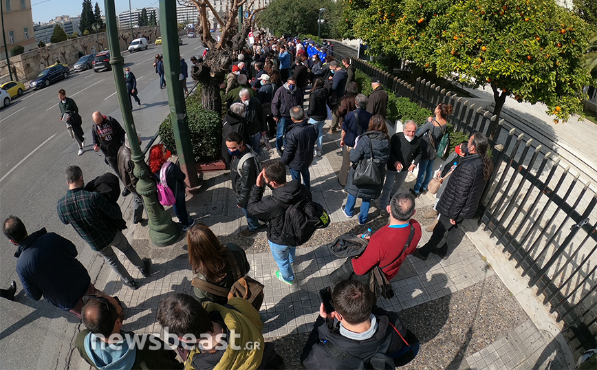 Σε εξέλιξη διαμαρτυρία για την Ελληνοαμερικανική Συμφωνία για τις Βάσεις