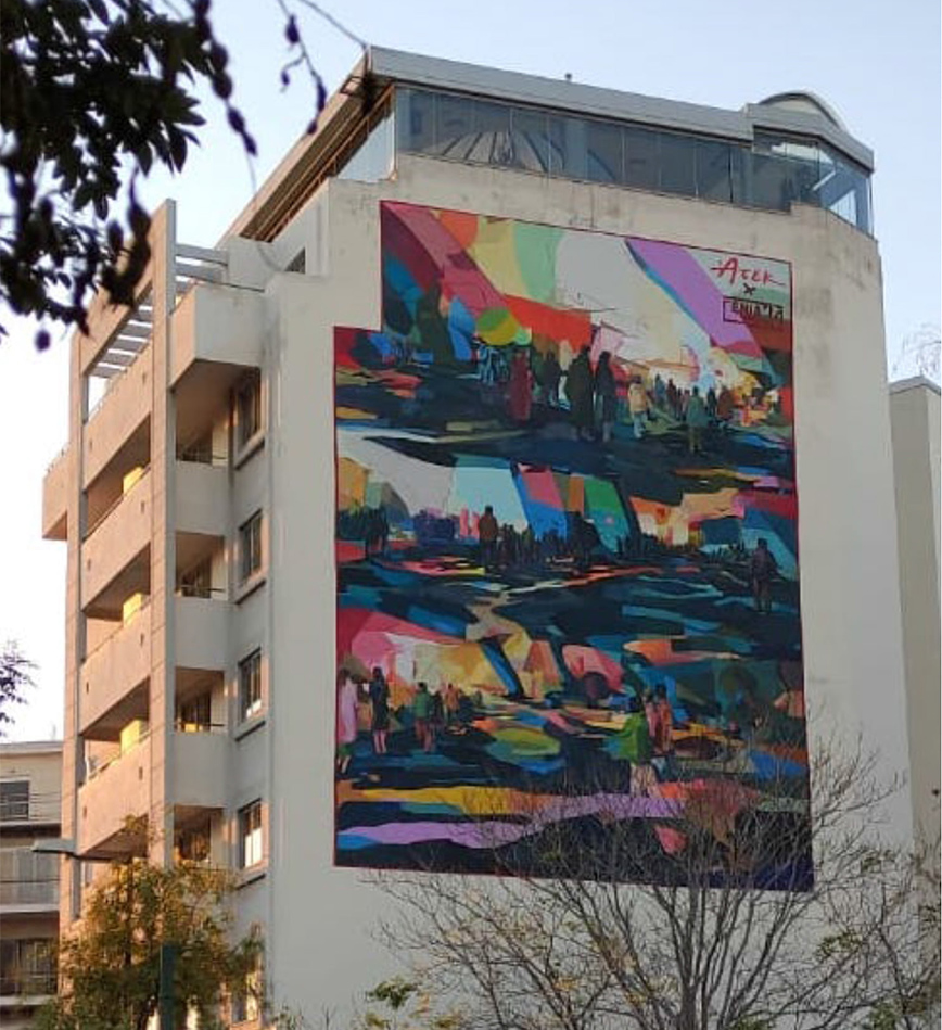 Τοιχογραφία στην Καλλιρόης, στη «σκιά» της Ακρόπολης Τοιχογραφία στην Καλλιρόης, στη «σκιά» της Ακρόπολης