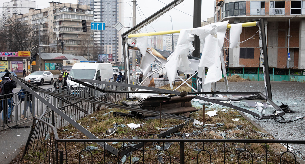 Σε εξέλιξη η ρωσική εισβολή στην Ουκρανία Σε εξέλιξη η ρωσική εισβολή στην Ουκρανία