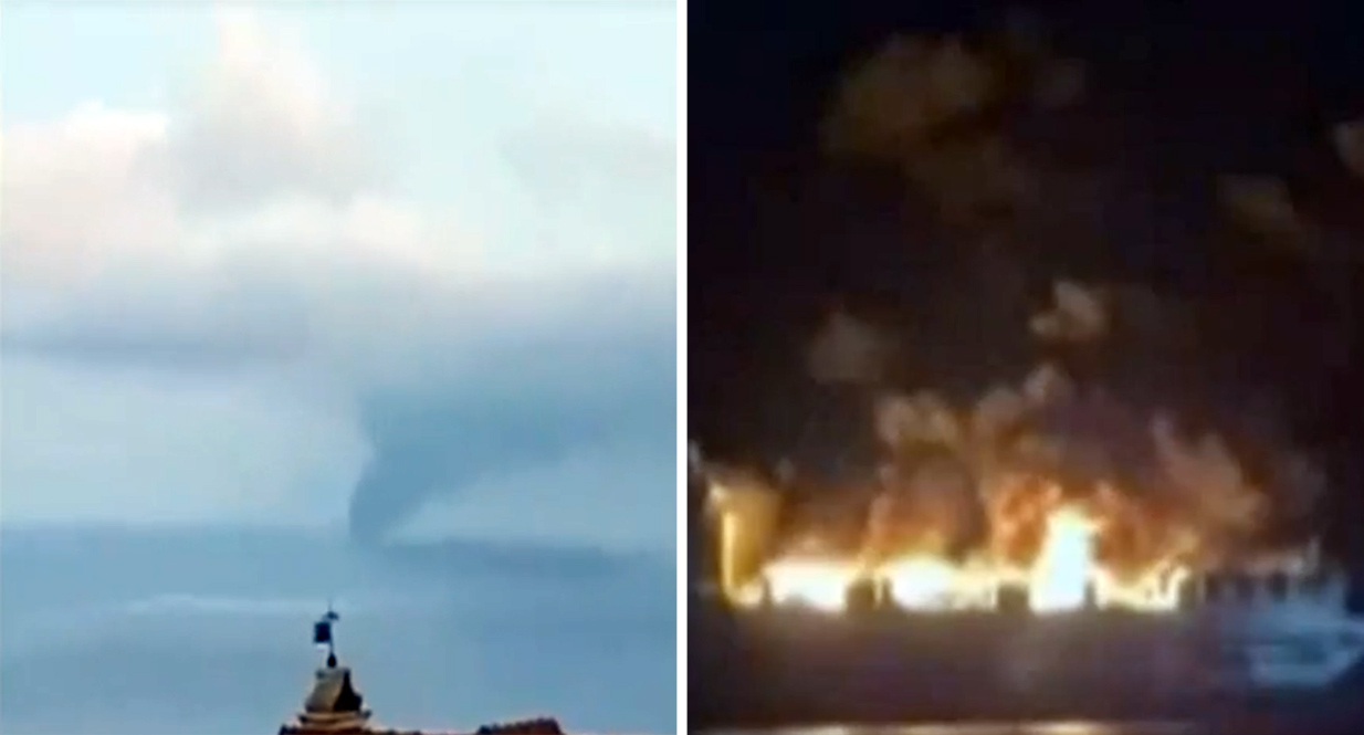 Φωτιά σε πλοίο κοντά στην Κέρκυρα: Το εγκατέλειψαν με λέμβους &#8211; «Είναι περιτυλιγμένο από καπνούς»