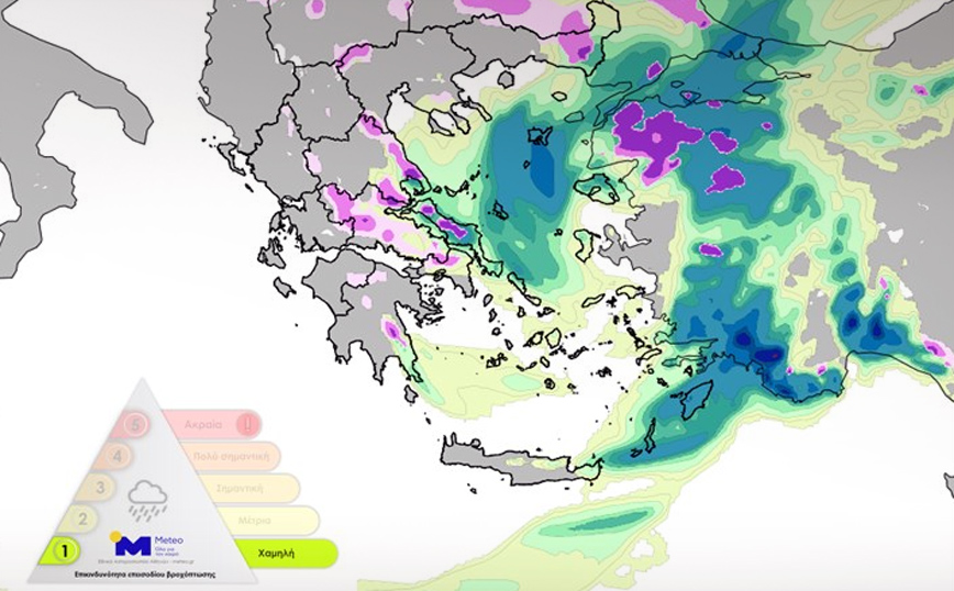 Καιρός: Η εξέλιξη της νέας κακοκαιρίας σε χάρτες &#8211; Τι αναμένεται στην Αττική