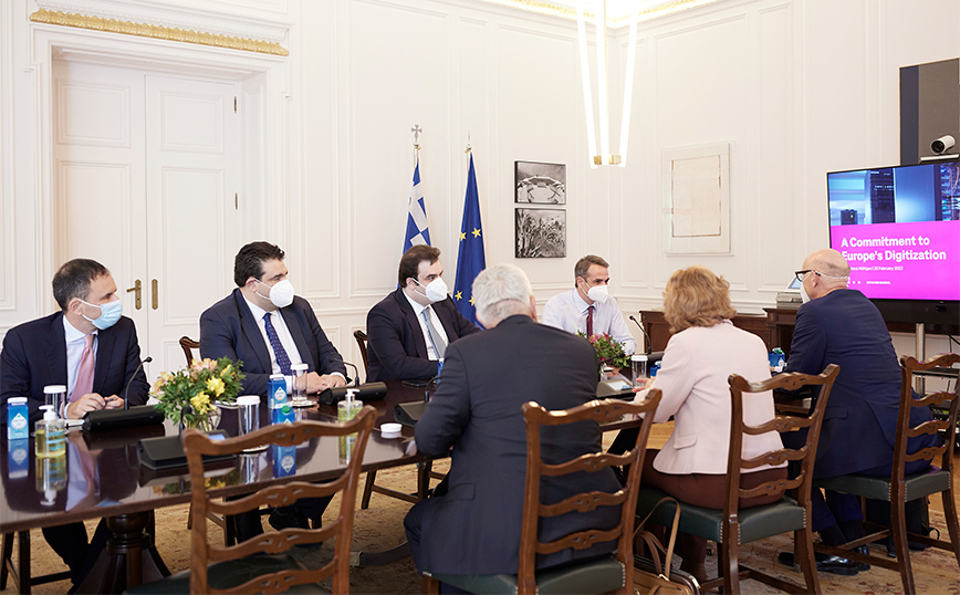 Στο Μαξίμου ο Διευθύνων Σύμβουλος της Deutsche Telekom, Tim Höttges Στο Μαξίμου ο Διευθύνων Σύμβουλος της Deutsche Telekom, Tim Höttges