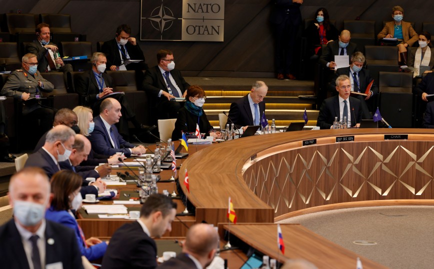 «Ξεκαθαρίσαμε στο Κρεμλίνο ότι η Ουκρανία βρίσκεται σε μια ενταξιακή πορεία στο ΝΑΤΟ»