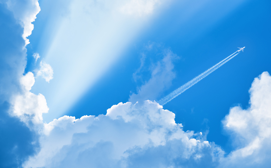 αεροπλάνο στον ουρανό αεροπλάνο στον ουρανό