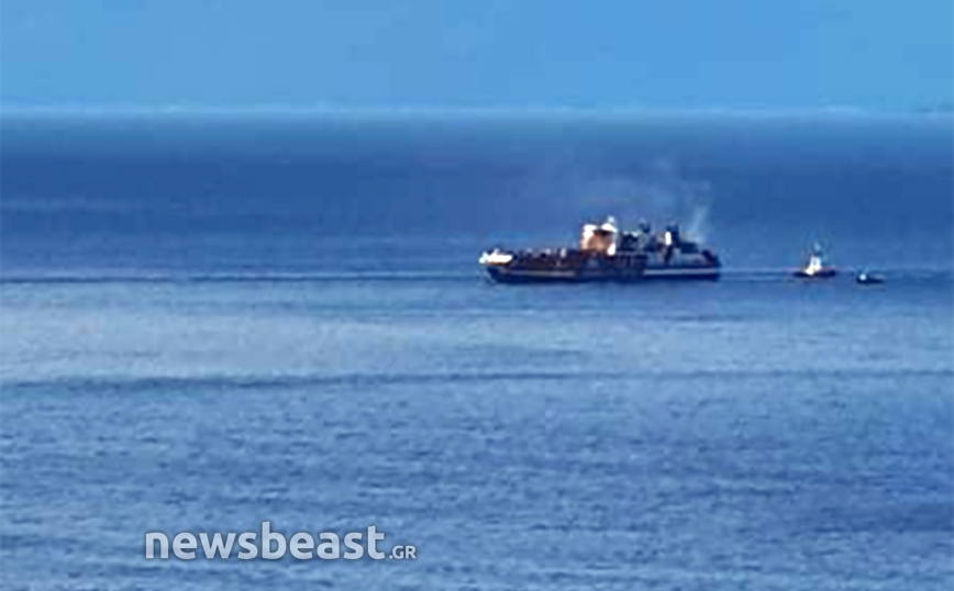 Euroferry Olympia: Ανοιχτά του Αστακού το πλοίο &#8211; Οι πρώτες εικόνες