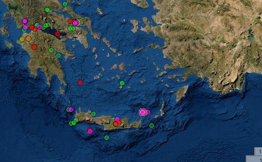 Σεισμός 4,1 Ρίχτερ ανοιχτά της Σητείας στην Κρήτη