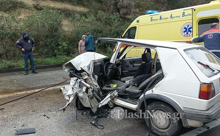 Χανιά: Τροχαίο με νεκρό έναν 40χρονο &#8211; Εγκλωβίστηκε στα συντρίμμια του αυτοκινήτου του