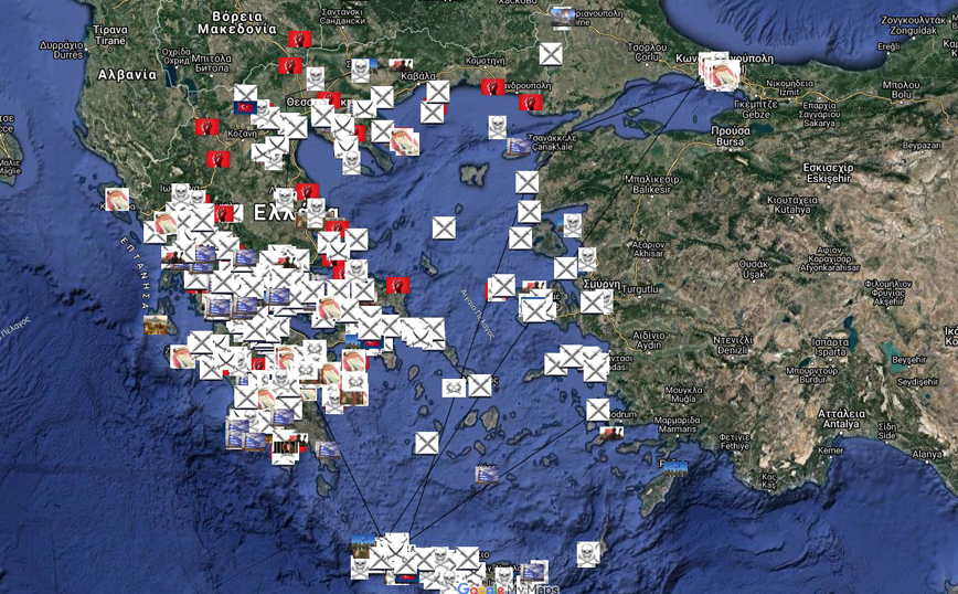 Η Ελληνική Επανάσταση σε ψηφιακό χάρτη – Δύο φίλοι «καρφίτσωσαν» εκατοντάδες ιστορικά γεγονότα