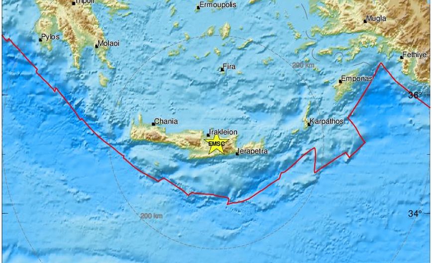 Σεισμός τώρα κοντά στο Αρκαλοχώρι