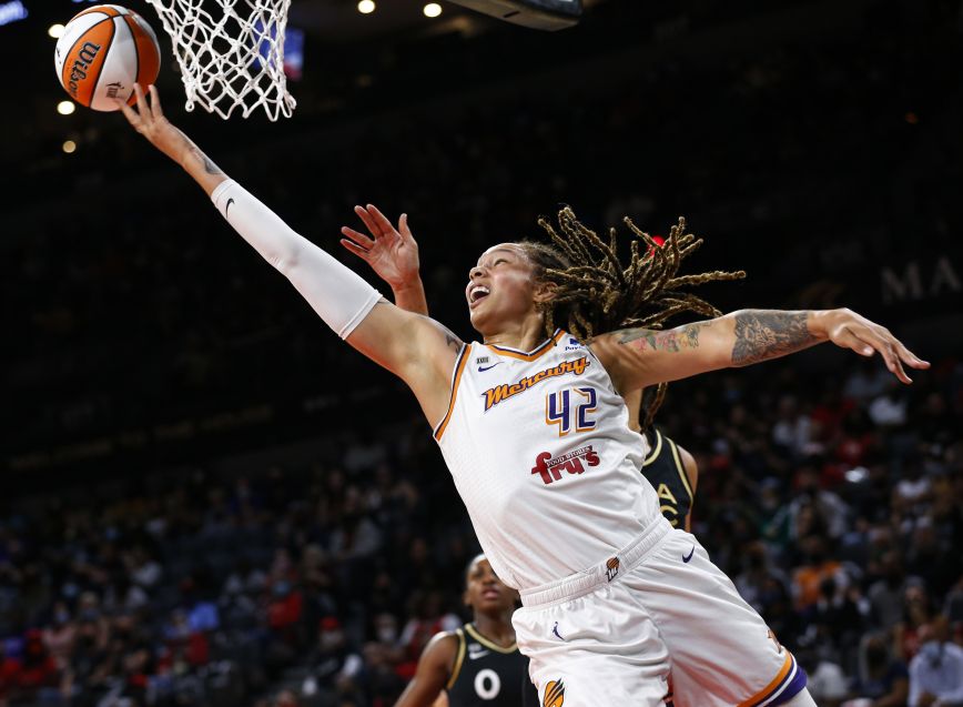 Η Αμερικανίδα παίκτρια μπάσκετ Brittney Griner Η Αμερικανίδα παίκτρια μπάσκετ Brittney Griner
