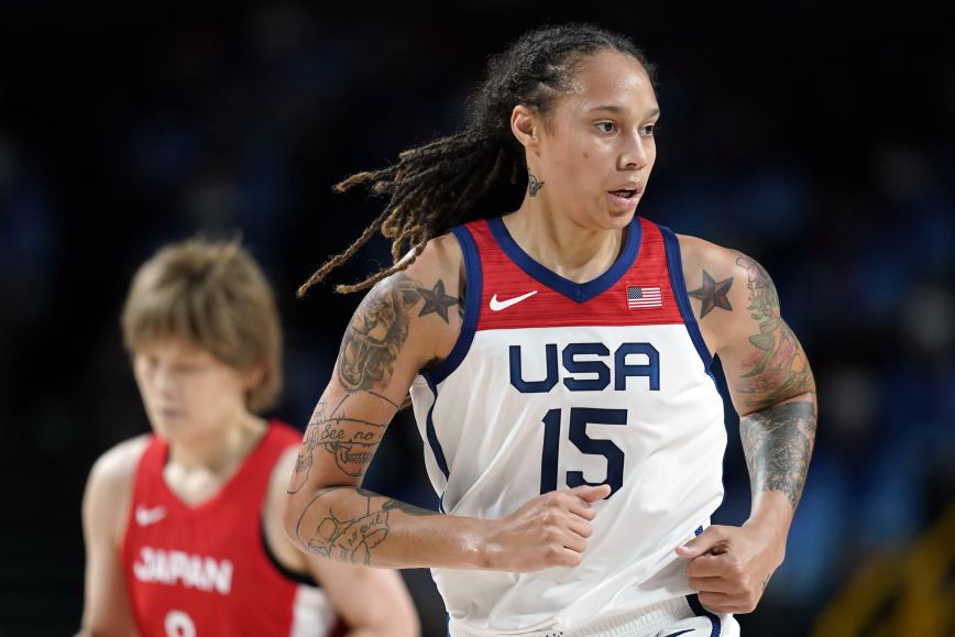 Η Αμερικανίδα παίκτρια μπάσκετ Brittney Griner Η Αμερικανίδα παίκτρια μπάσκετ Brittney Griner