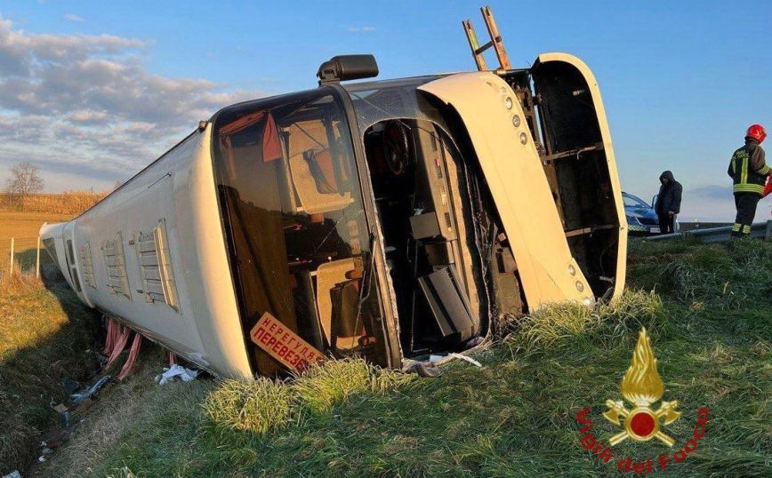 Ιταλία: Ανετράπη λεωφορείο με πρόσφυγες από την Ουκρανία – Μία νεκρή κι αρκετοί τραυματίες
