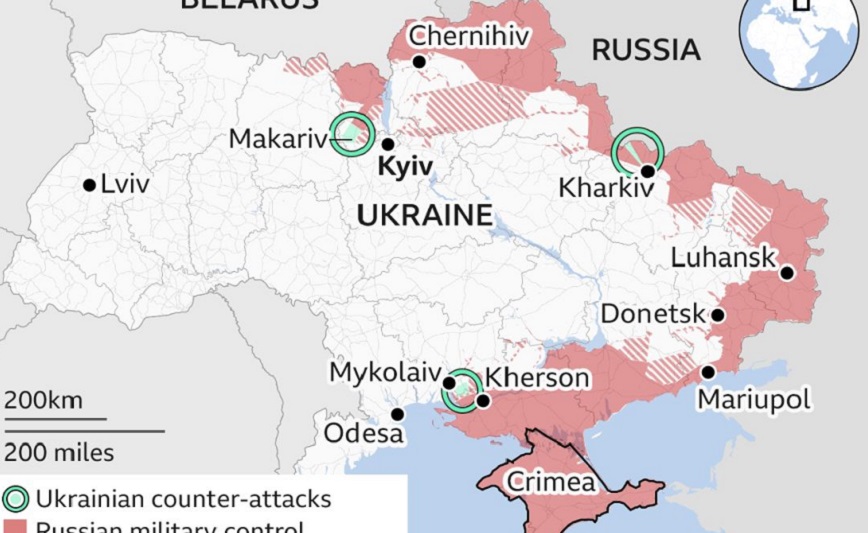 Στην αντεπίθεση ο ουκρανικός στρατός &#8211; Σε ποιες περιοχές «υποχωρούν» οι Ρώσοι