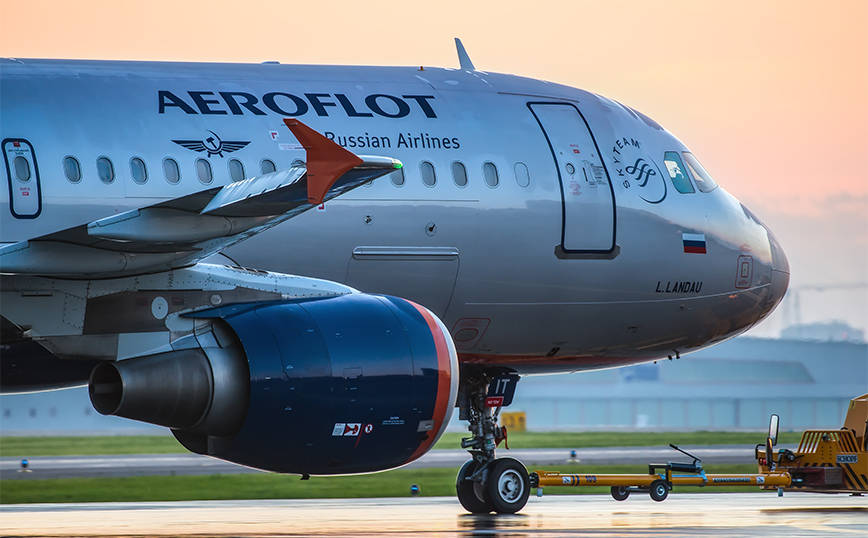 αεροπλάνο της Aeroflot αεροπλάνο της Aeroflot