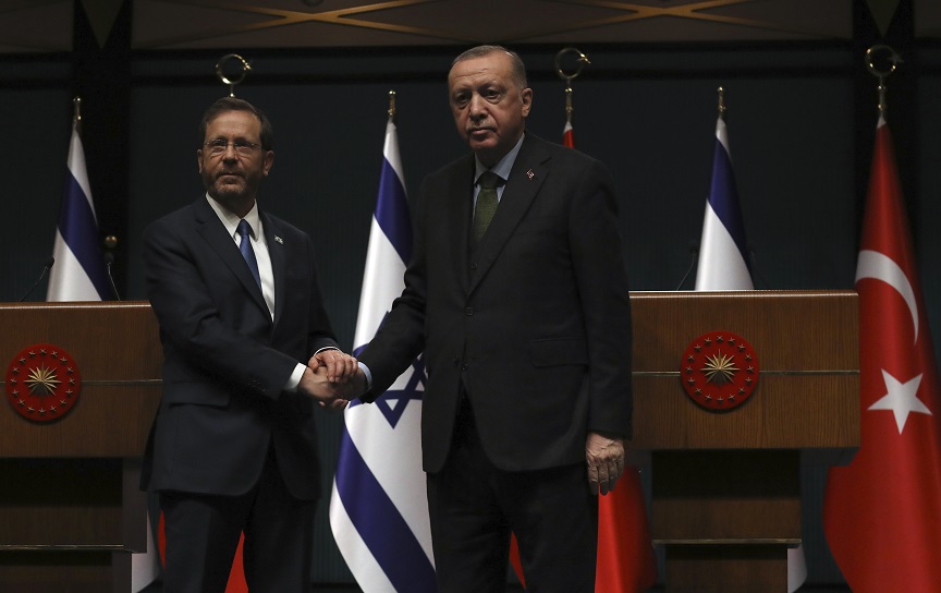 Ερντογάν για Ισραήλ: Να επανεκκινήσουμε τον διάλογο με βάση τον σεβασμό και τα αμοιβαία συμφέροντά μας