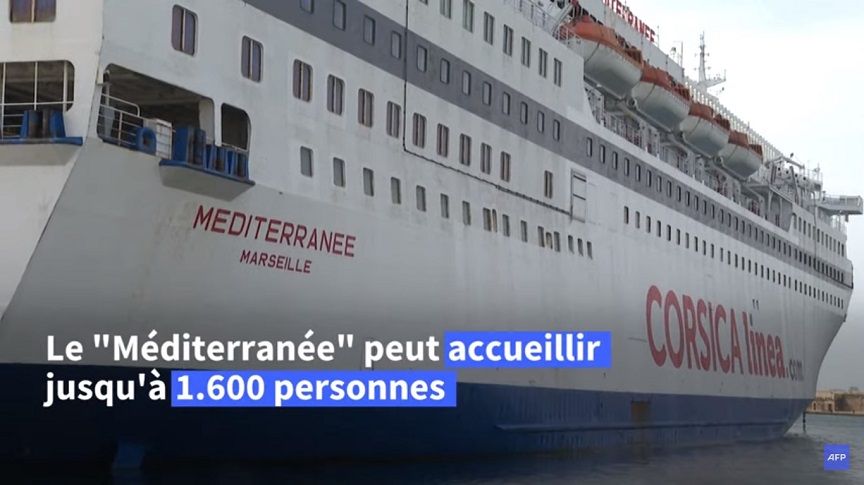 Γαλλία: Στη Μασσαλία, ένα φέρι μετατράπηκε σε πλωτό ξενοδοχείο για Ουκρανούς πρόσφυγες