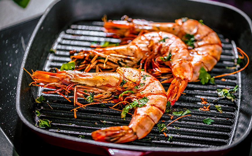 Γαρίδες ψητές Γαρίδες ψητές