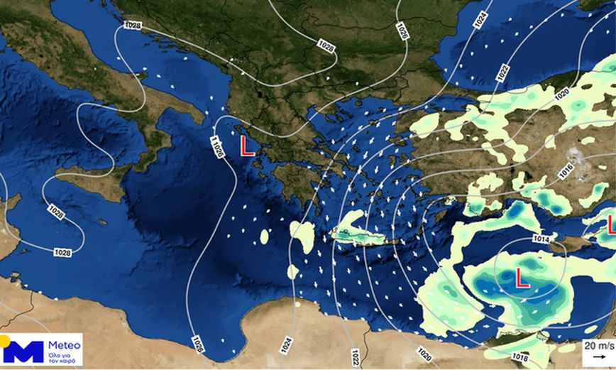 Καιρός: Στην Κρήτη οι σημαντικότερες βροχές σήμερα – Πότε υποχωρούν τα φαινόμενα