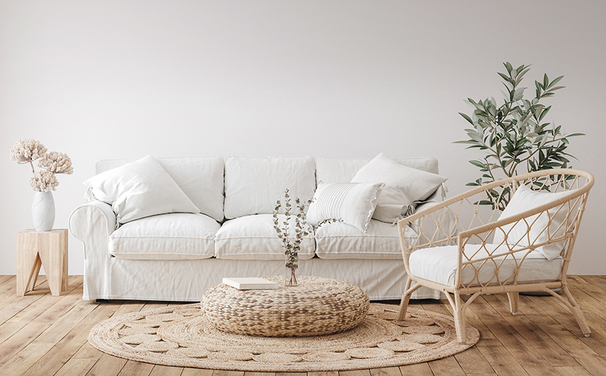 Λευκός καναπές