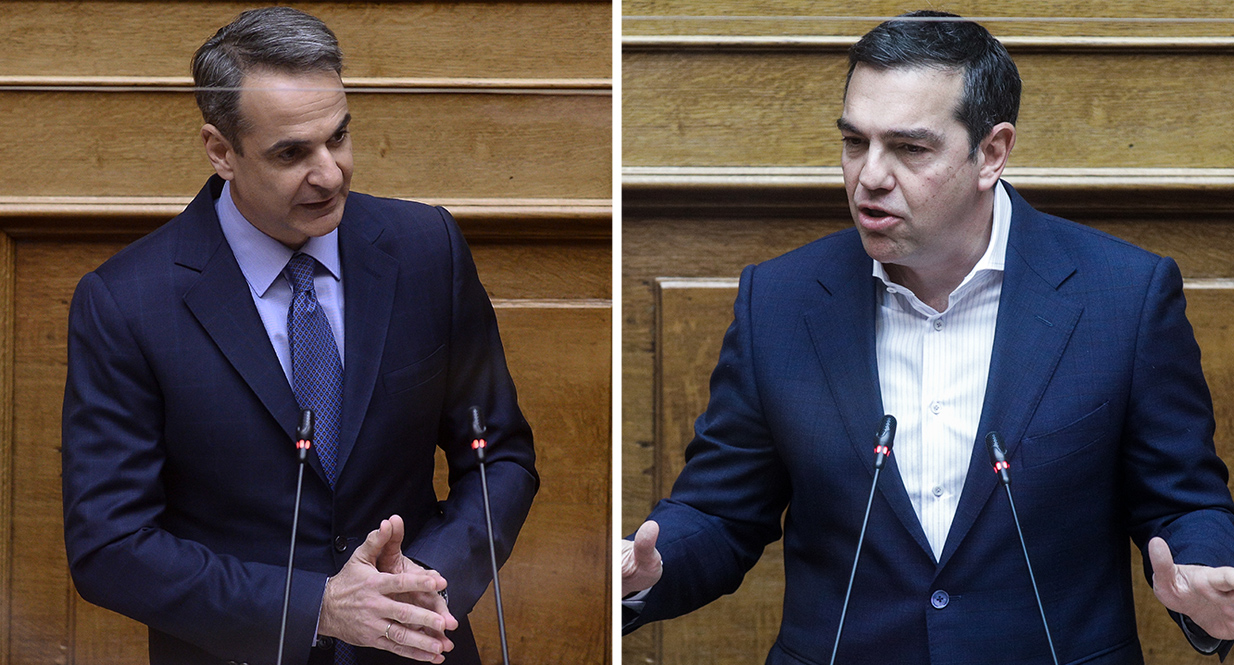 Την τελευταία κοινοβουλευτική μάχη πριν τις θερινές διακοπές θα δώσουν την Τετάρτη Μητσοτάκης και Τσίπρας