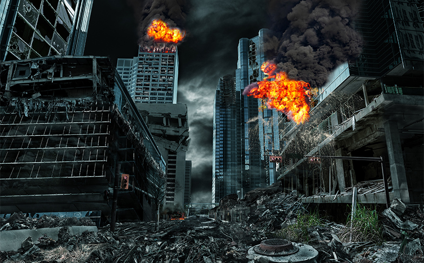 Καταστροφή σε πόλη Καταστροφή σε πόλη