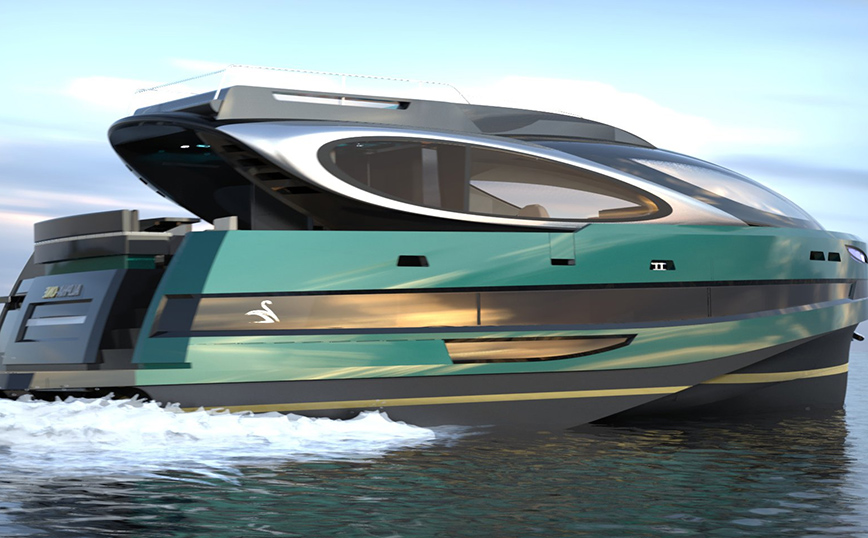 σούπερ γιοτ που μοιάζει με διαστημόπλοιο σούπερ γιοτ που μοιάζει με διαστημόπλοιο