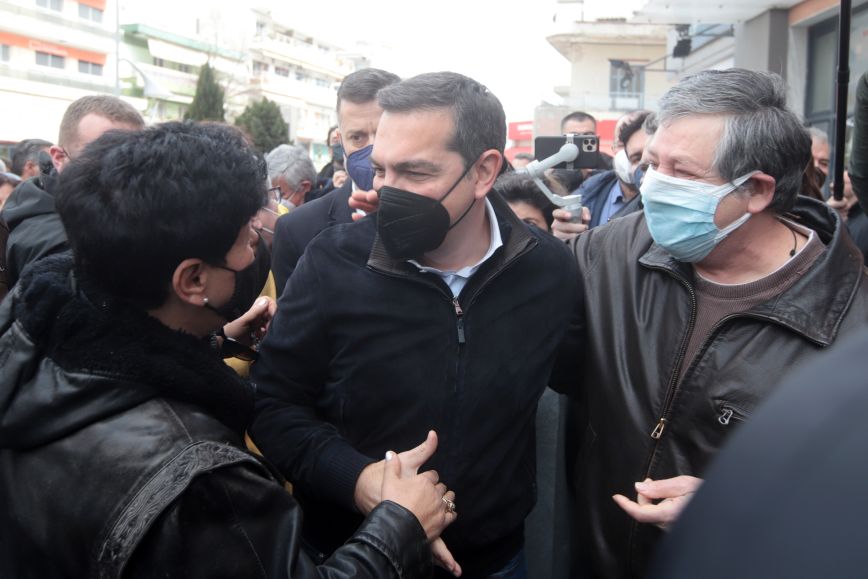 Ο Αλέξης Τσίπρας στην Καλαμαριά Ο Αλέξης Τσίπρας στην Καλαμαριά