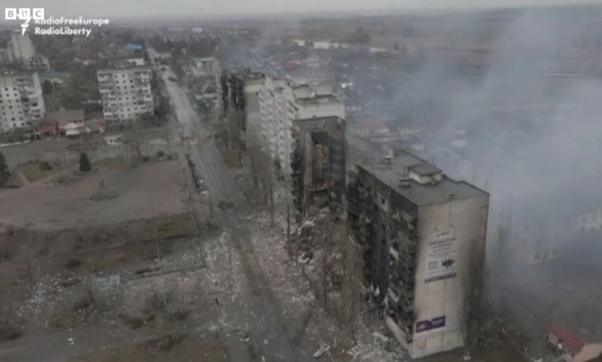 Η κόλαση του πολέμου στην Ουκρανία: Συγκλονιστικό βίντεο από drone με τις πόλεις συντρίμμια