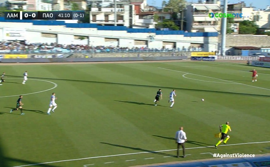 Λαμία – Παναθηναϊκός: 0-1 το σκορ στο ημίχρονο – Δείτε το γκολ