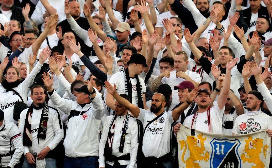Europa Conference League: 10.000 οπαδοί της Άιντραχτ Φρανκφούρτης προκάλεσαν πανικό στο Λονδίνο – Δείτε το βίντεο
